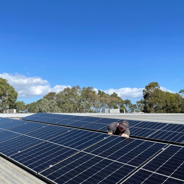 Business solar energy install performed in Melbourne.
