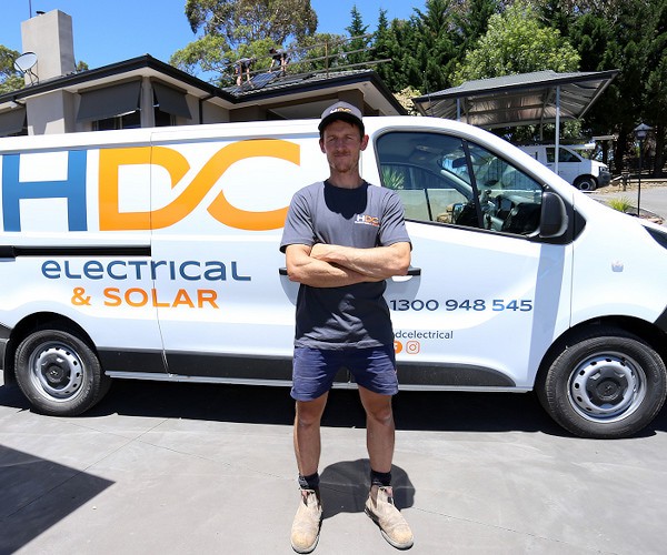 Cameron, the proprietor and head electrician of HDC Electrical and Solar.