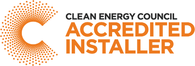 Clean Energy Council Accredited Installer logo.