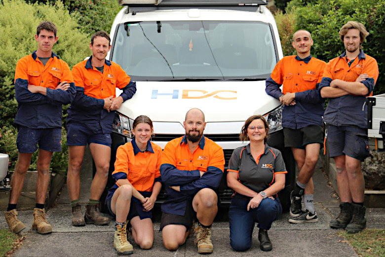 HDC Electrical and Solar staff with their van.