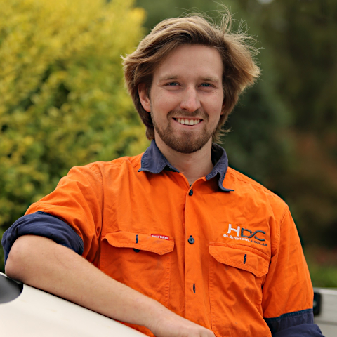 Aiden Webber, A-Grade Electrician, CEC Accredited.