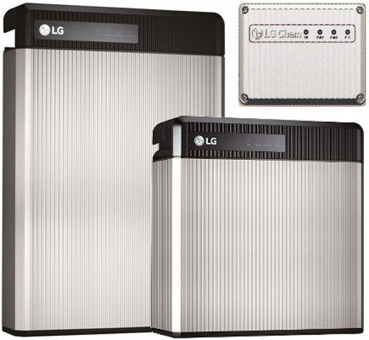 LG Chem solar batteries and BMS (battery management system).
